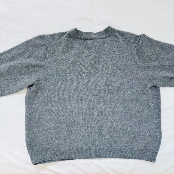 A New Day Target grey gray vneck button cardigan NEW NWT size L large - Picture 3 of 4